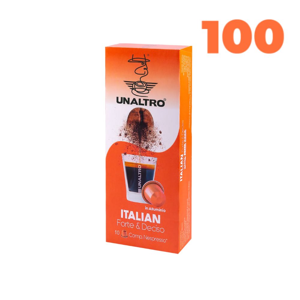 Unaltro Miscela Italian Nespresso συμβατές κάψουλες αλουμινίου 100 τεμάχια 1 3