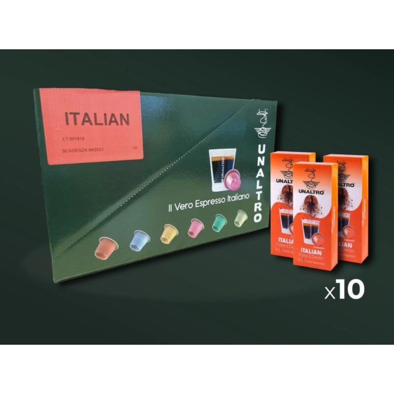 Unaltro Miscela Italian Nespresso συμβατές κάψουλες αλουμινίου 100 τεμάχια 2