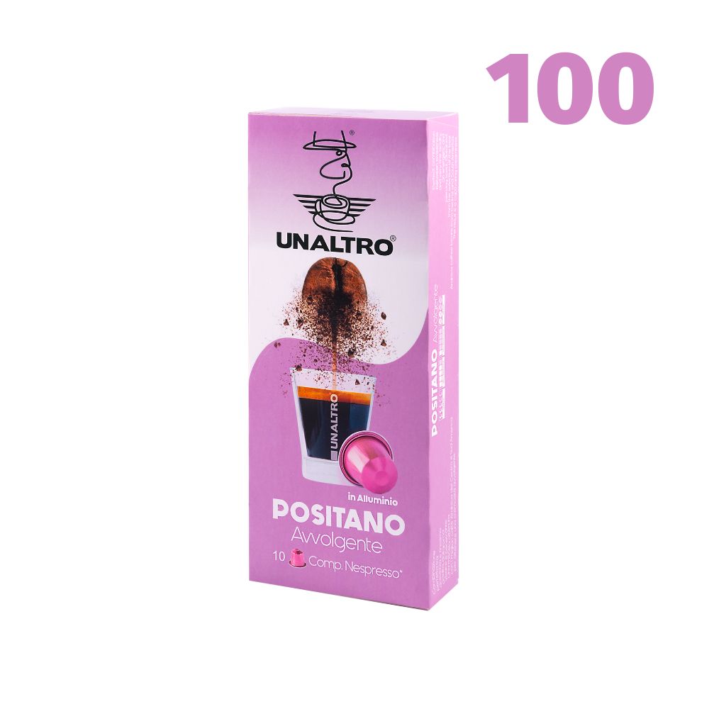 Unaltro Miscela Positano Nespresso συμβατές κάψουλες αλουμινίου 100 τεμάχια 1