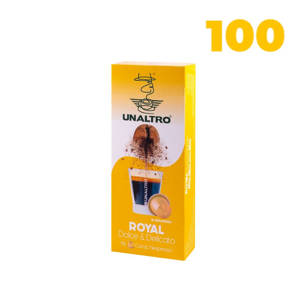 Unaltro Miscela Royal Nespresso συμβατές κάψουλες αλουμινίου 100 τεμάχια 1