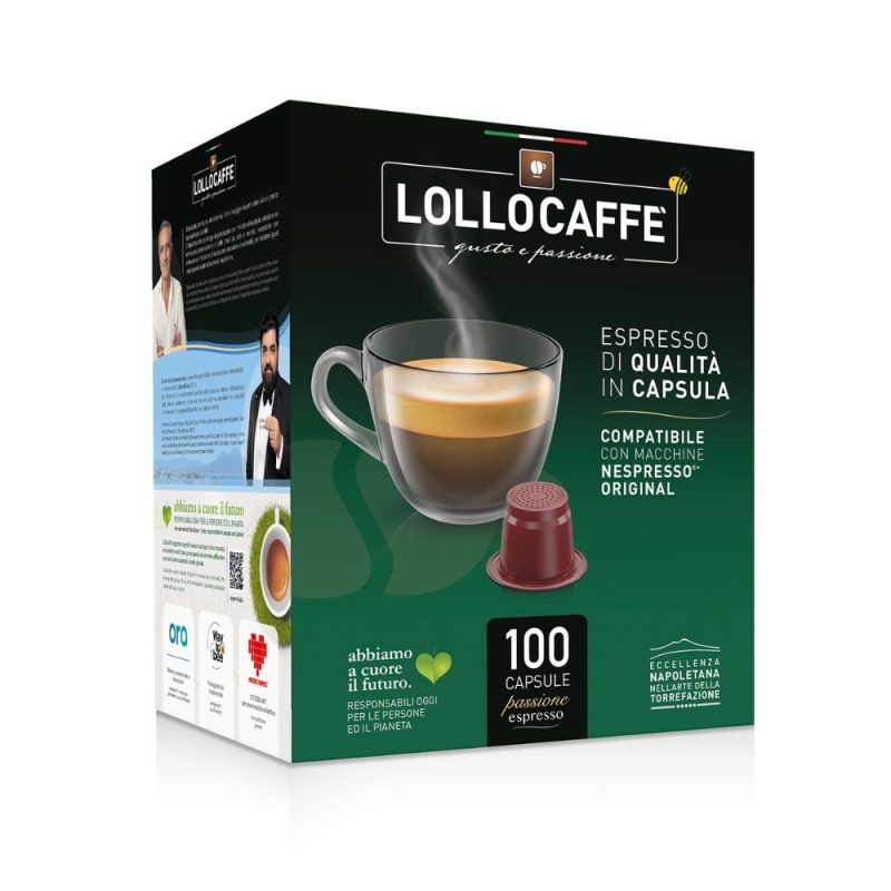 Lollo Caffe κάψουλες Nespresso 100 τεμάχια