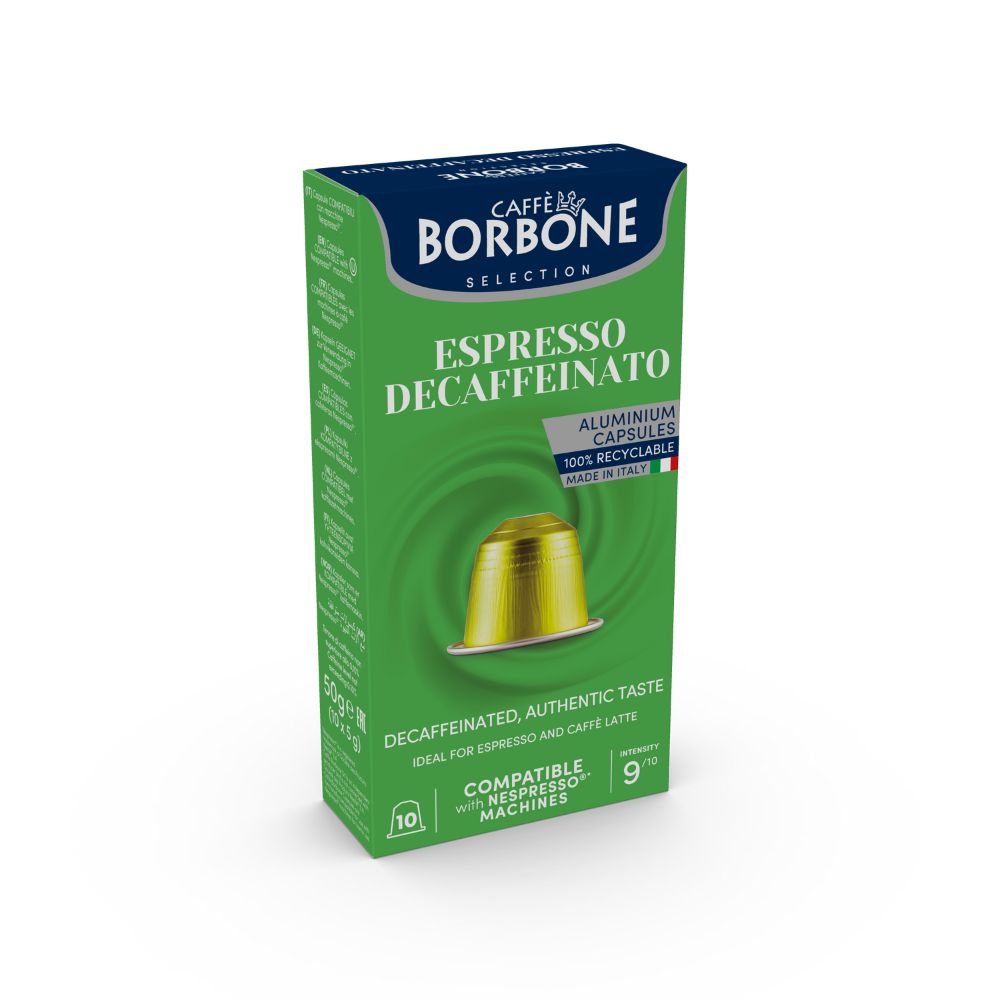 Caffe Borbone espresso decaffeinato συμβατές κάψουλες Nespresso 10 τεμάχια